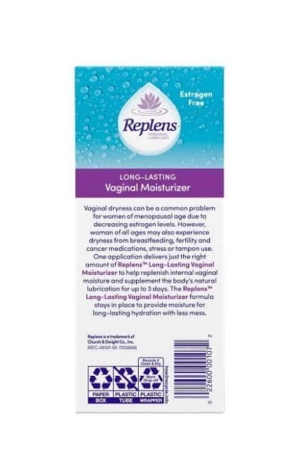 Replens Long Lasting Vaginal Moisturizer 14 Applications - 35g Ea (Pack of 3) 5