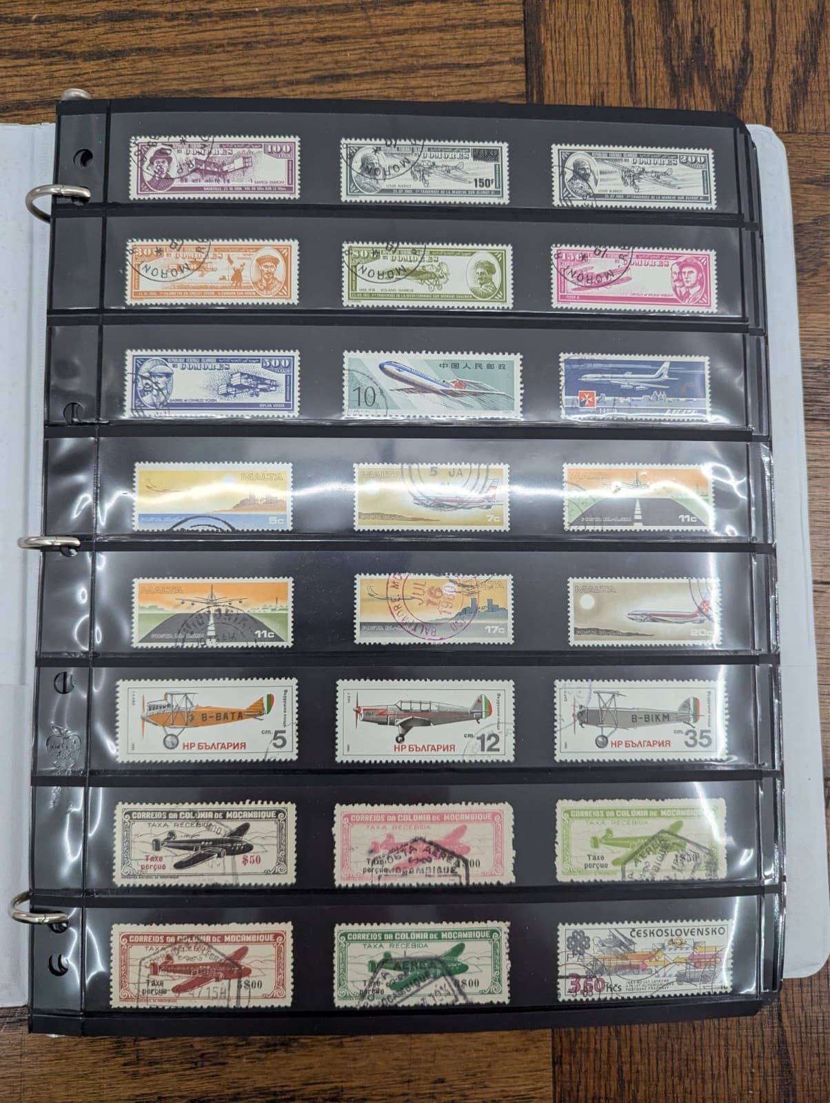 (Lot of 2580 Stamps) World Airplane Aviation Plane Stamp Collection Album Lot 1 2
