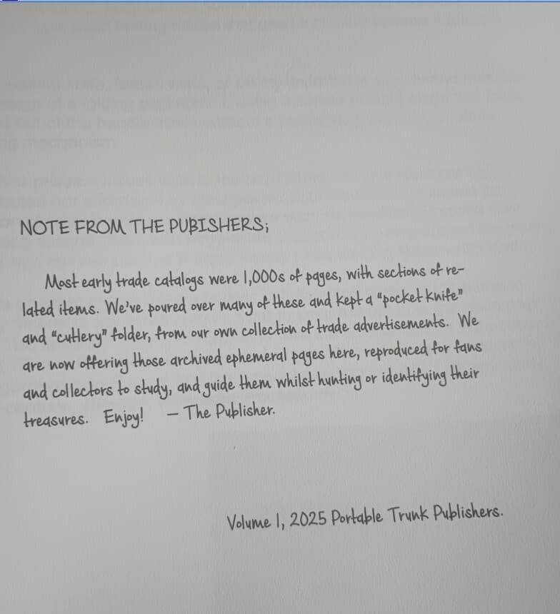 Antique Pocket Knives + Cutlery Catalog Collector Guide (1868-1930) PICTORIAL 5