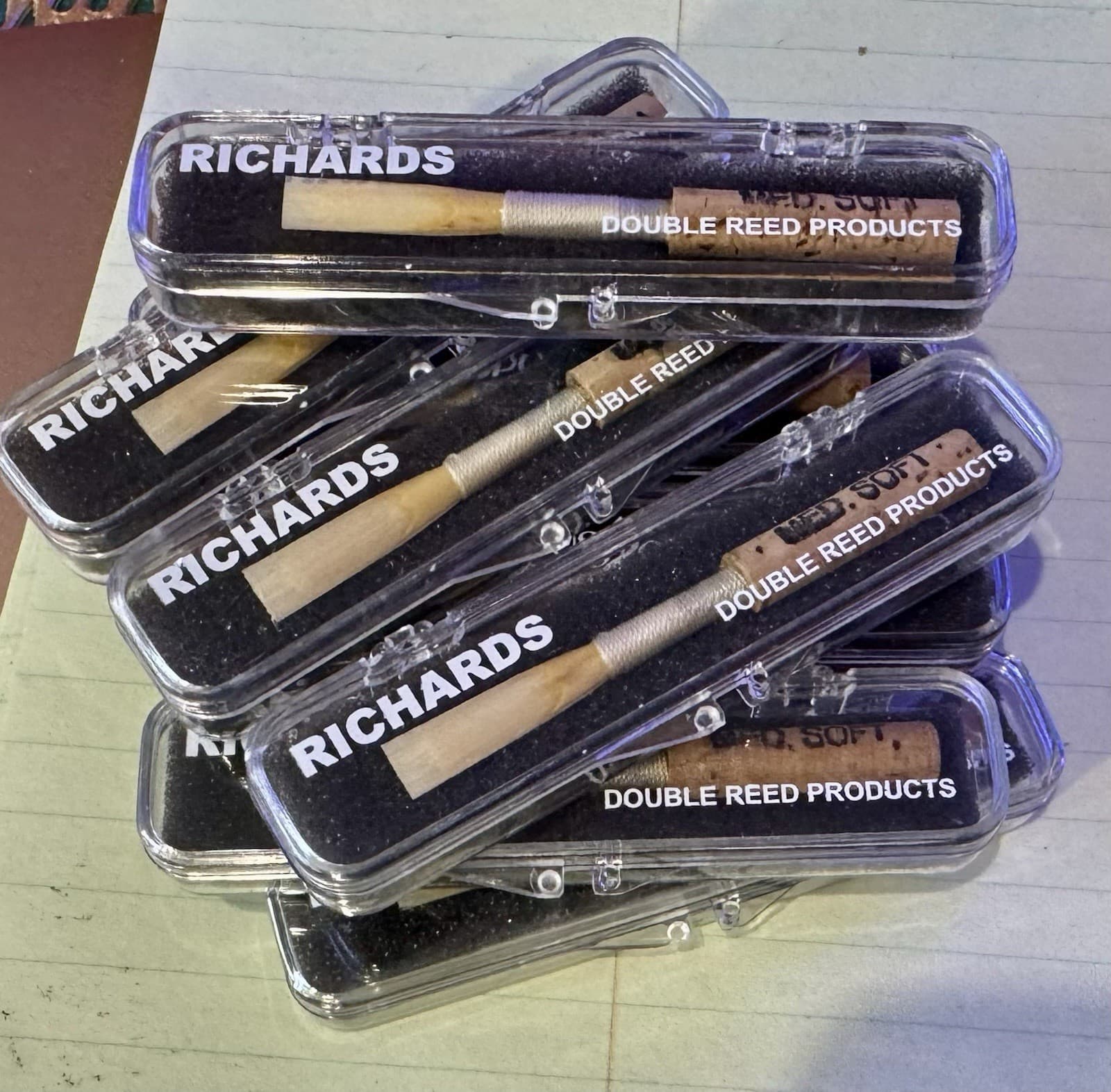 Richards Oboe reeds MS, Last Inventory
