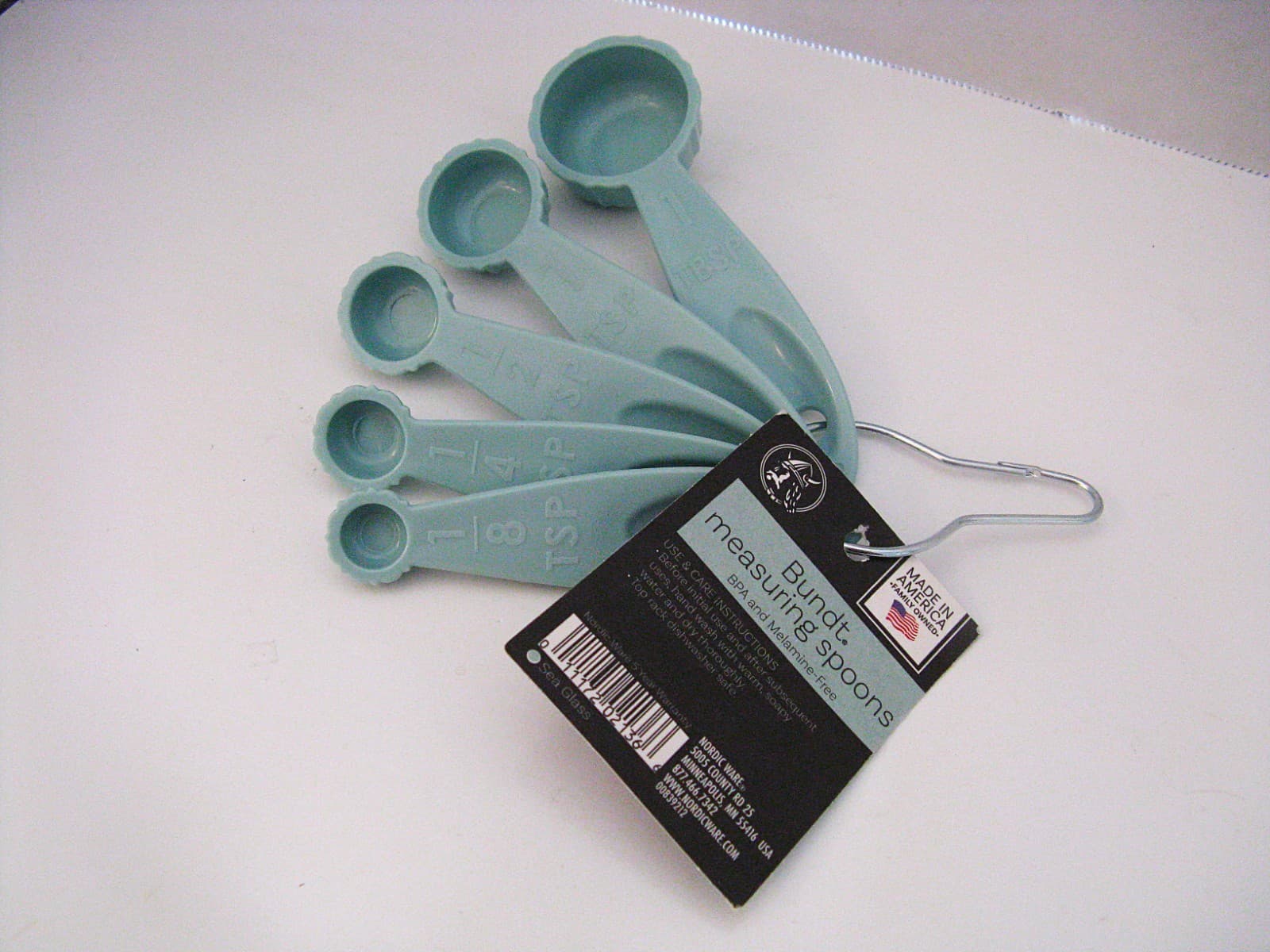 Nordic Ware Bundt Measuring Spoons (5 Pcs) Sea Glass NWT 2