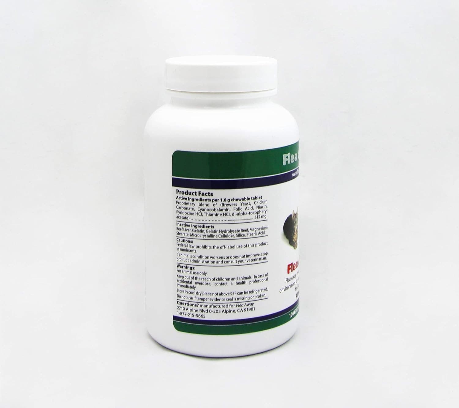 Flea Away 100 Chewable Tablets Flea, Tick & Mosquito Repellent for Dogs & Cats 5