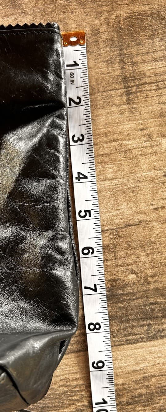 Latico USA Carmen Black Genuine Buttery Soft Leather Tote Bag Floral Lined 6