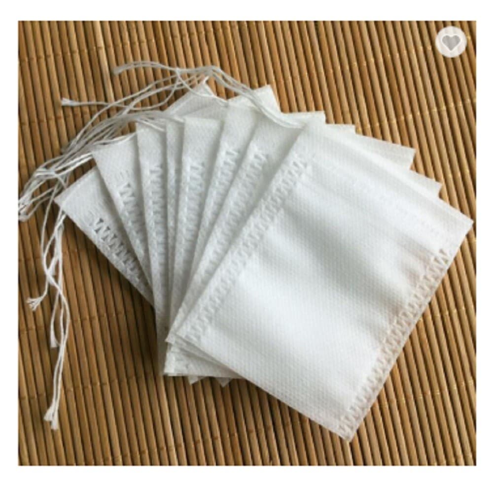 100-Pack 8×10 cm Non-Woven Disposable Tea Bags – Empty Herb & Loose Leaf Filter 2