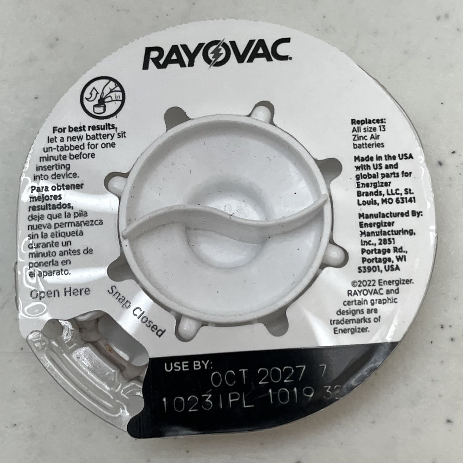 Rayovac Size 13 Hearing Aid Batteries 16 Pack Best buy Oct 2027 6
