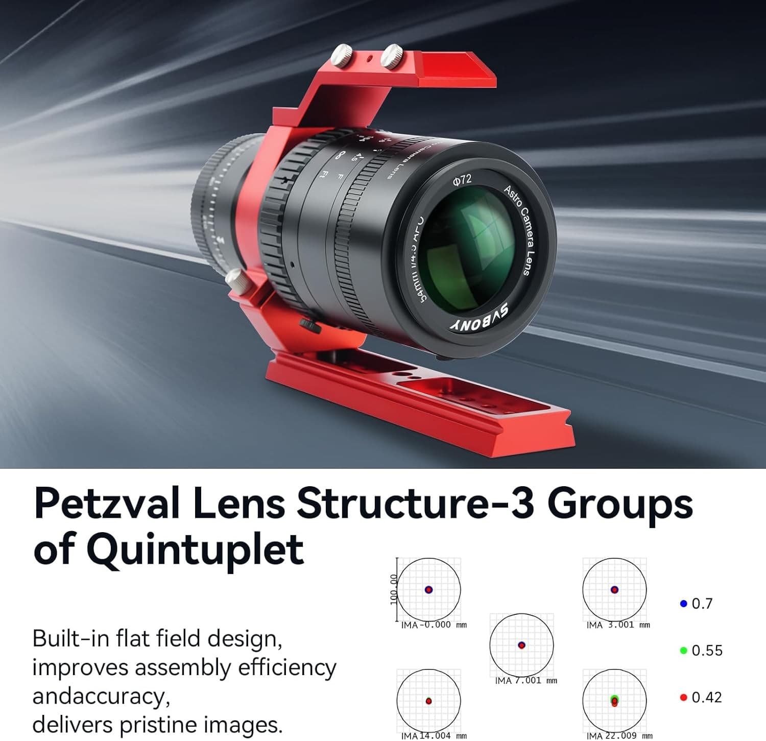 SVBONY SV555 Telescope APO Refractor Petzval Lens 54mm W/ SV605CC Cooled Camera 4