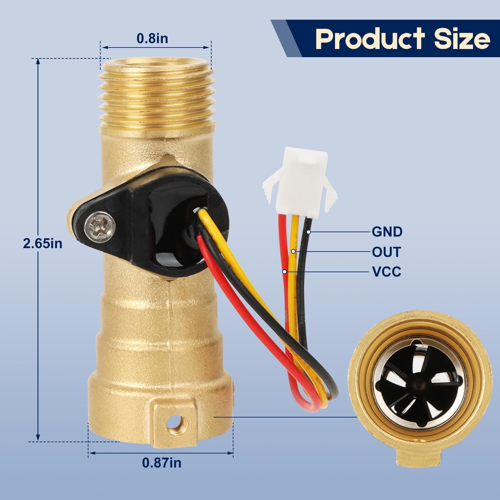 Water Flow Sensor RV Tankless Water Heater for Girard GSWH-2 Water Heater Rep... 6