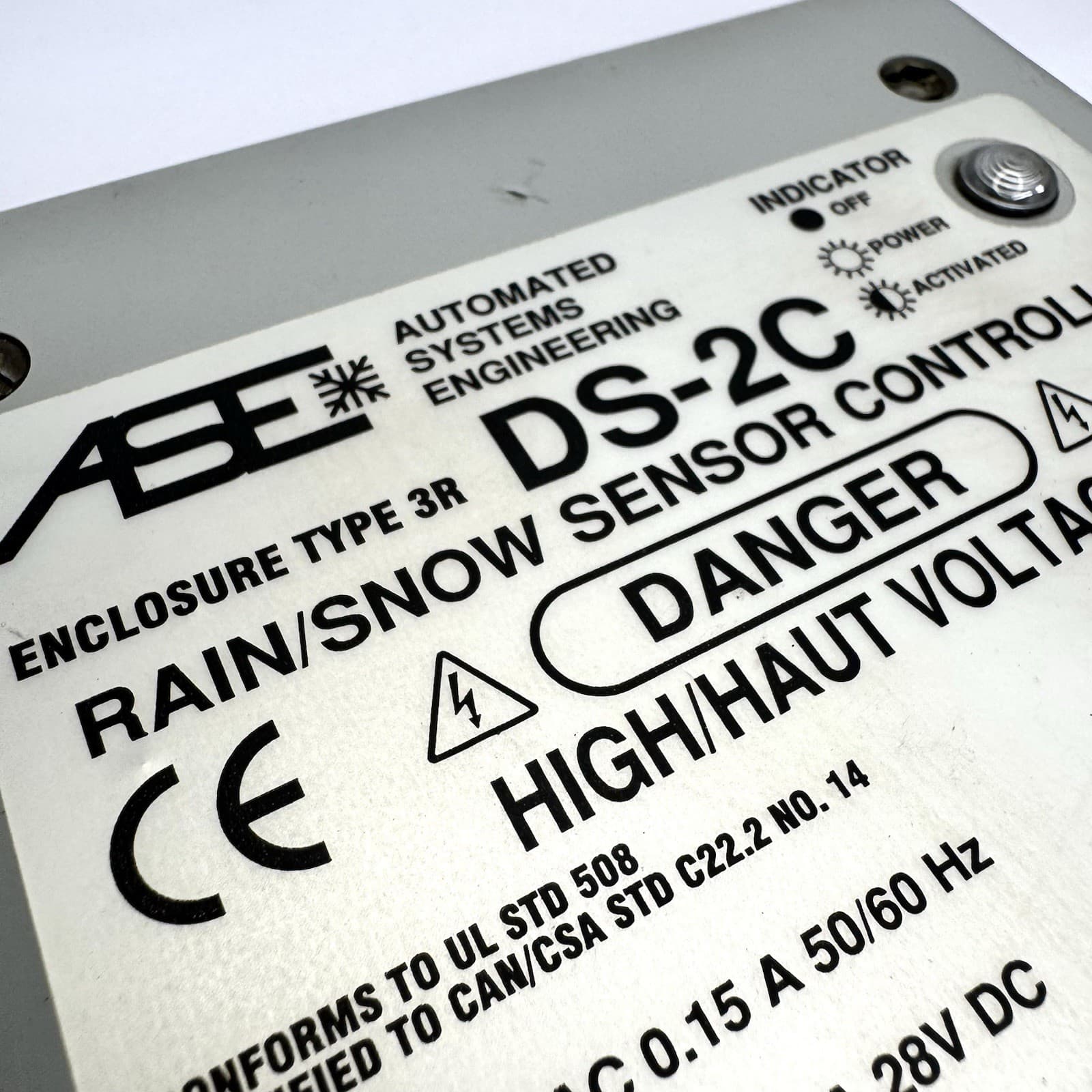 ASE DS-2C Rain/Snow Sensor Controller **NEW Take-out** 2