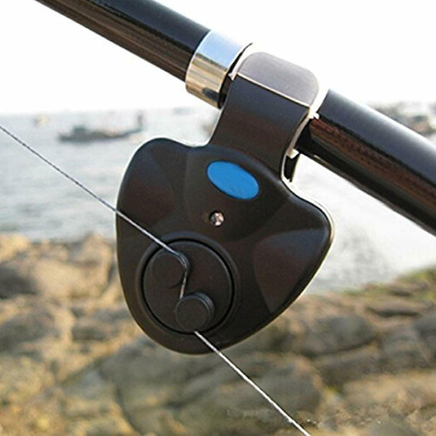 4PCS Fishing Bite Alarm,Electronic LED Clip On Fish Rod Fishing Bite Sound Alarm 3