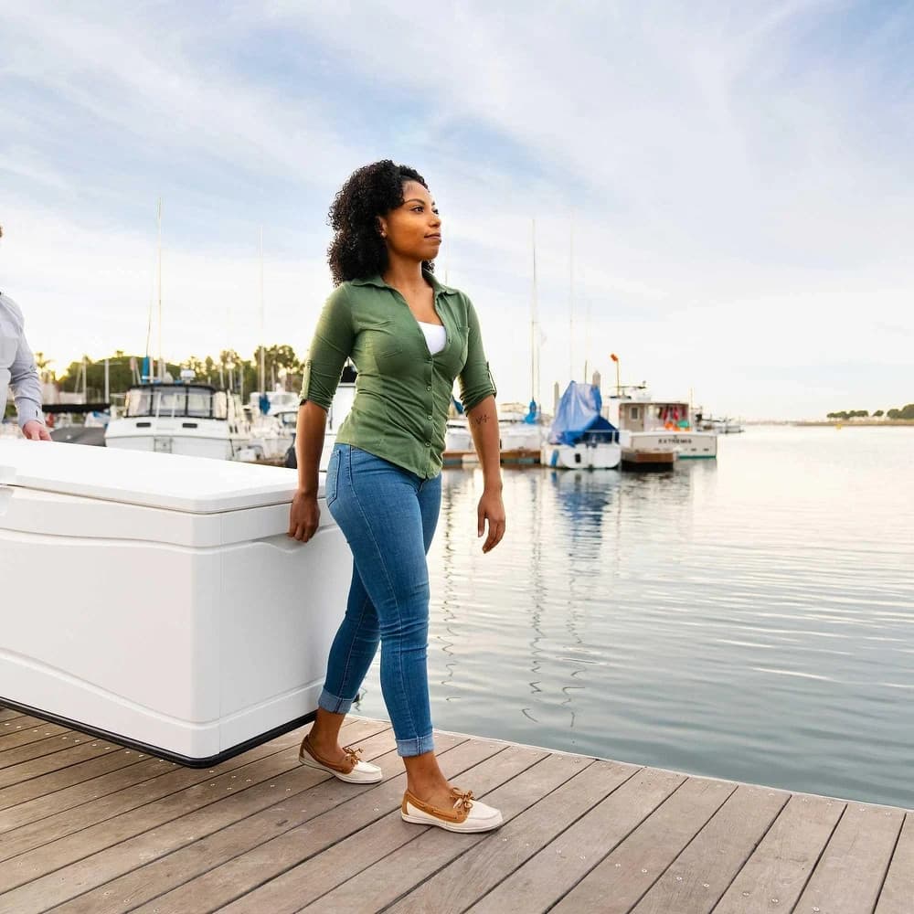 Lifetime Heavy-Duty Outdoor Storage Deck Box (130 Gallon)- Free Shipping F USA 2