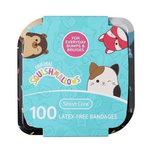 Squishmallow Bandage Kit, Cute Bandaids for Kids, Infants & Children, Bandages 2