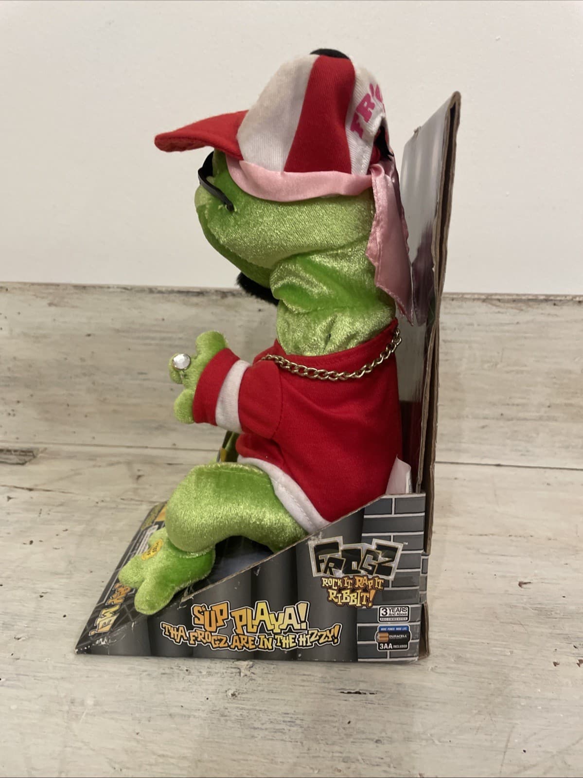 Gemmy Frogz Hip Hop Dancing Frog Jump Around 33 Goatee Sings Dances *Read* 5