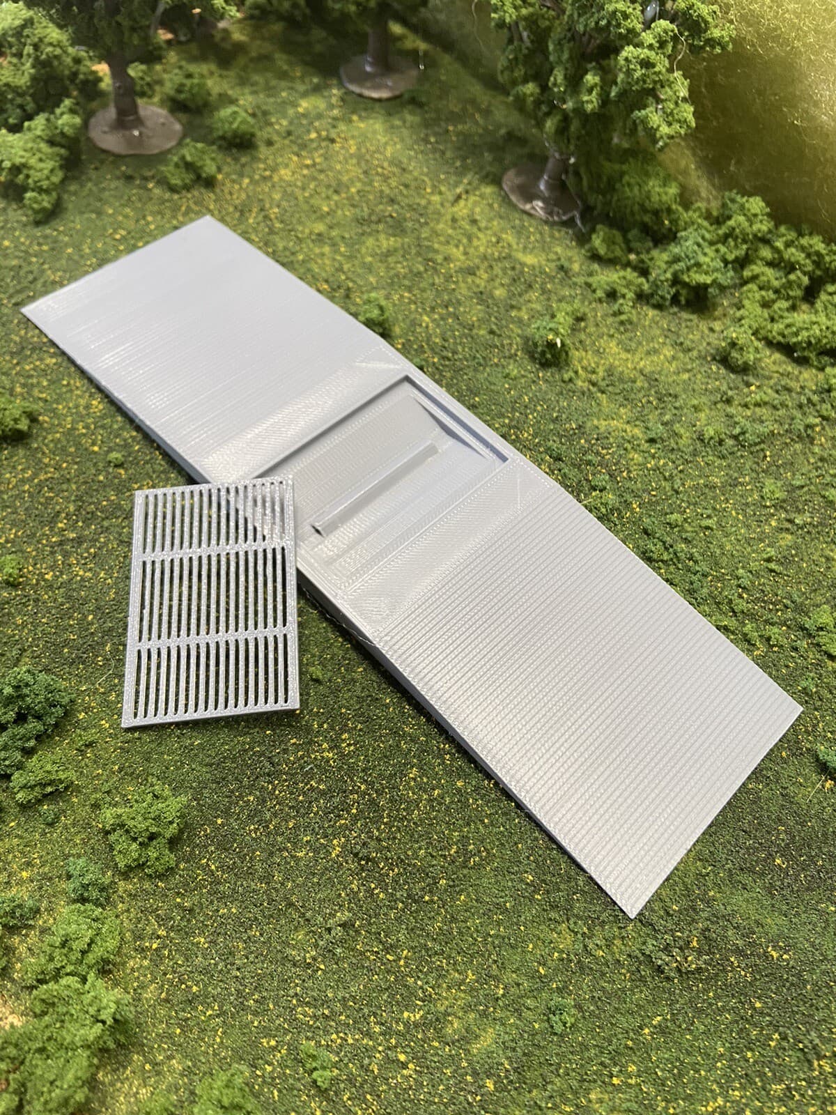1/64 Drive Over Grain Dump Pit W/ Removable Grate Grain Bin Setups Model Farms 4