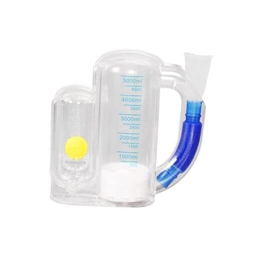 Incentive Spirometer (WHITE02),Breathing Exercise Device for Lungs,Breathing