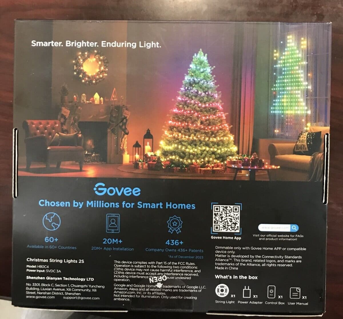 NEW Govee 2S 66ft LED Bluetooth RGB YARD Christmas Tree smart String Light Alexa 2