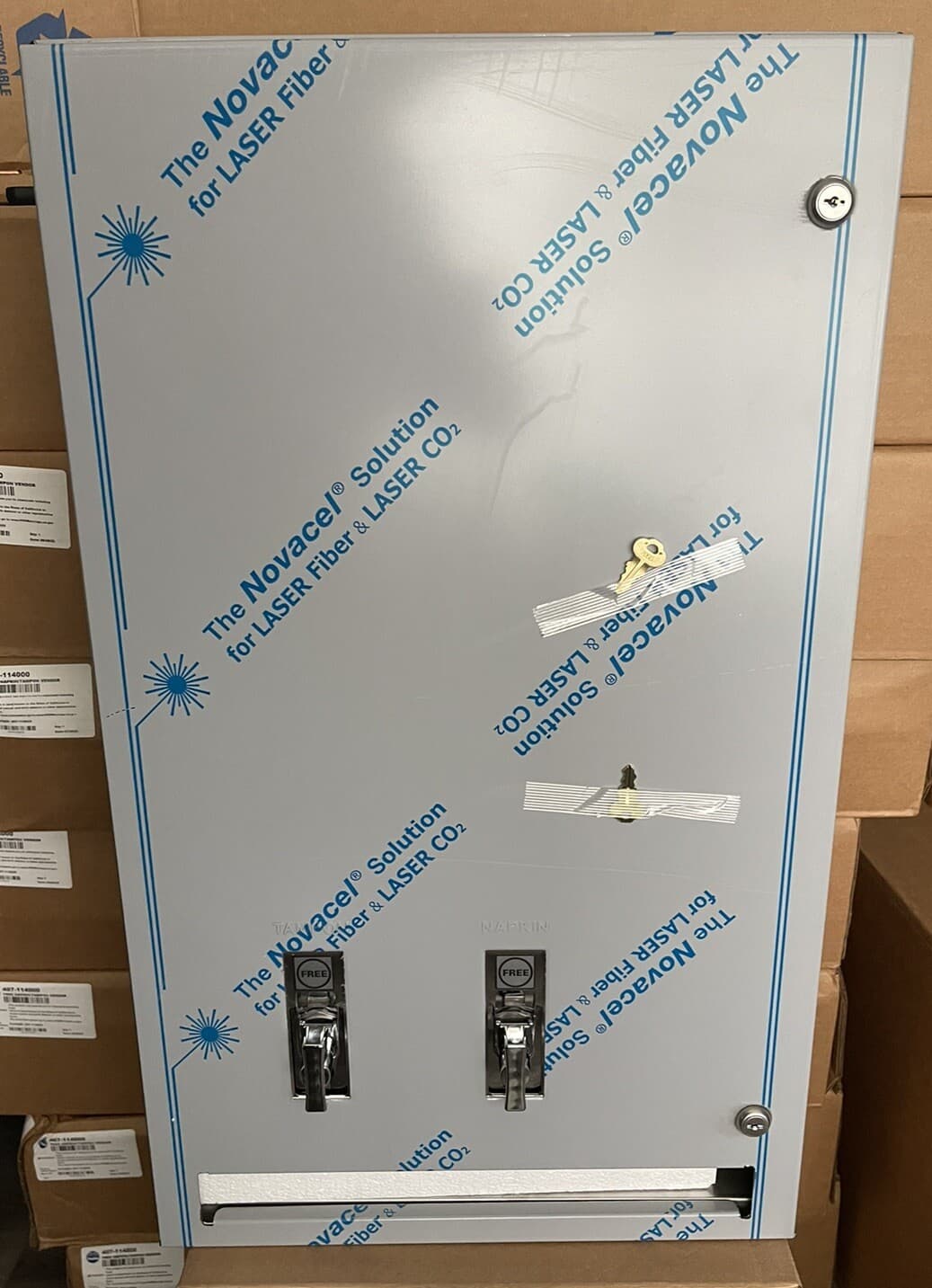 Bradley 407-114000 Surface Mounted Napkin/Tampon Vendor Projects 4-1/2”