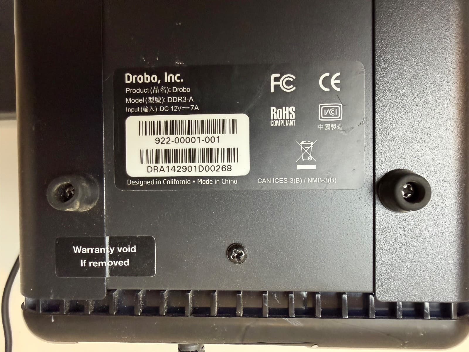 Drobo DDR3-A 922-00001-001 4-Bay Direct Attached Storage Array NAS w/ Power Cord 3