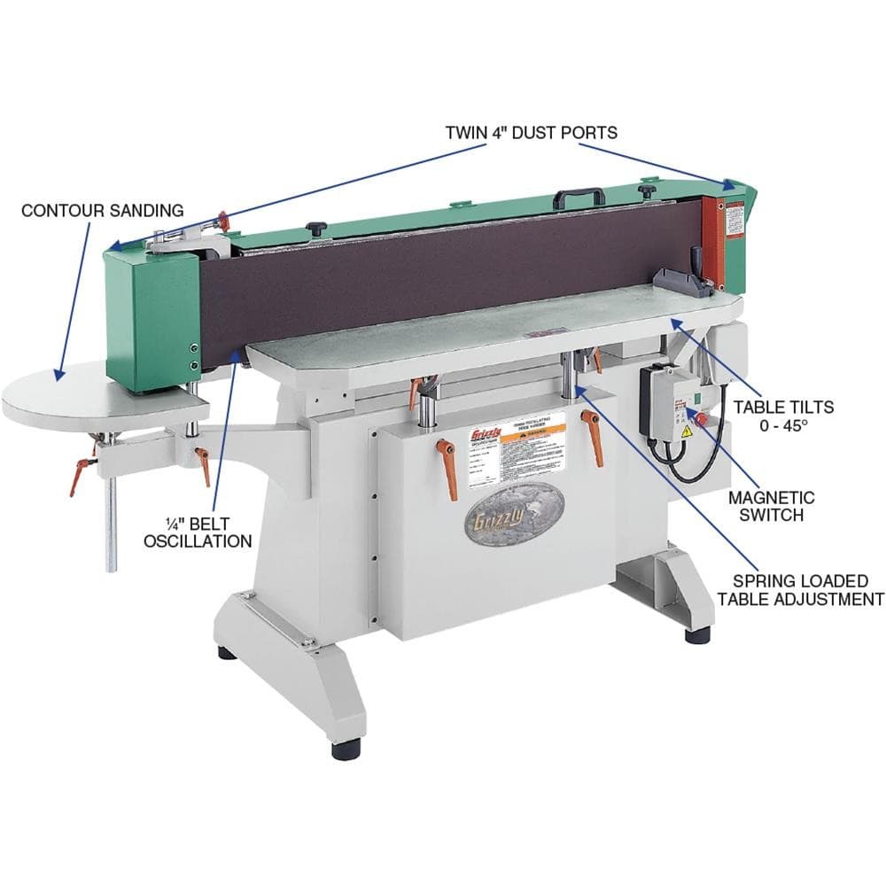 G9984 9" x 138-1/2" Industrial Oscillating Edge Sander 3