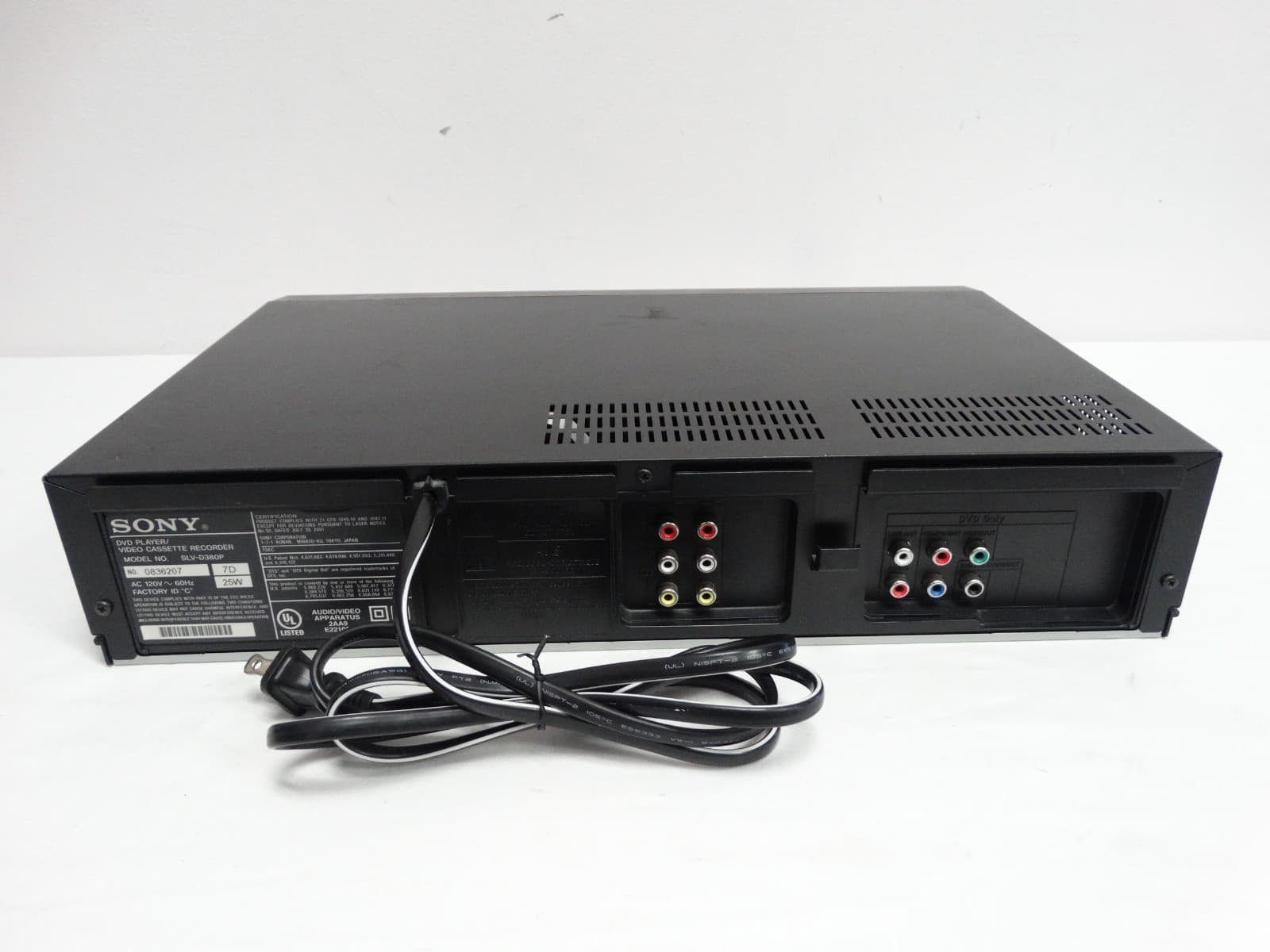 Sony SLV-D380P DVD VCR VHS Combo Player & Recorder No Remote Tested & Working 5