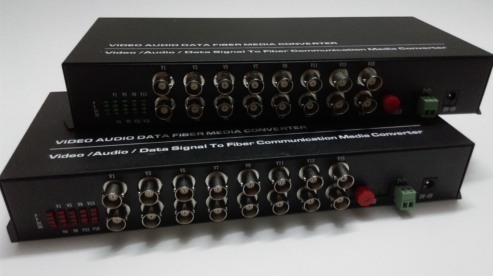 RS485/FC 20Km 16 channel Video Fiber Optic Media Converter Transmitter Receiver 