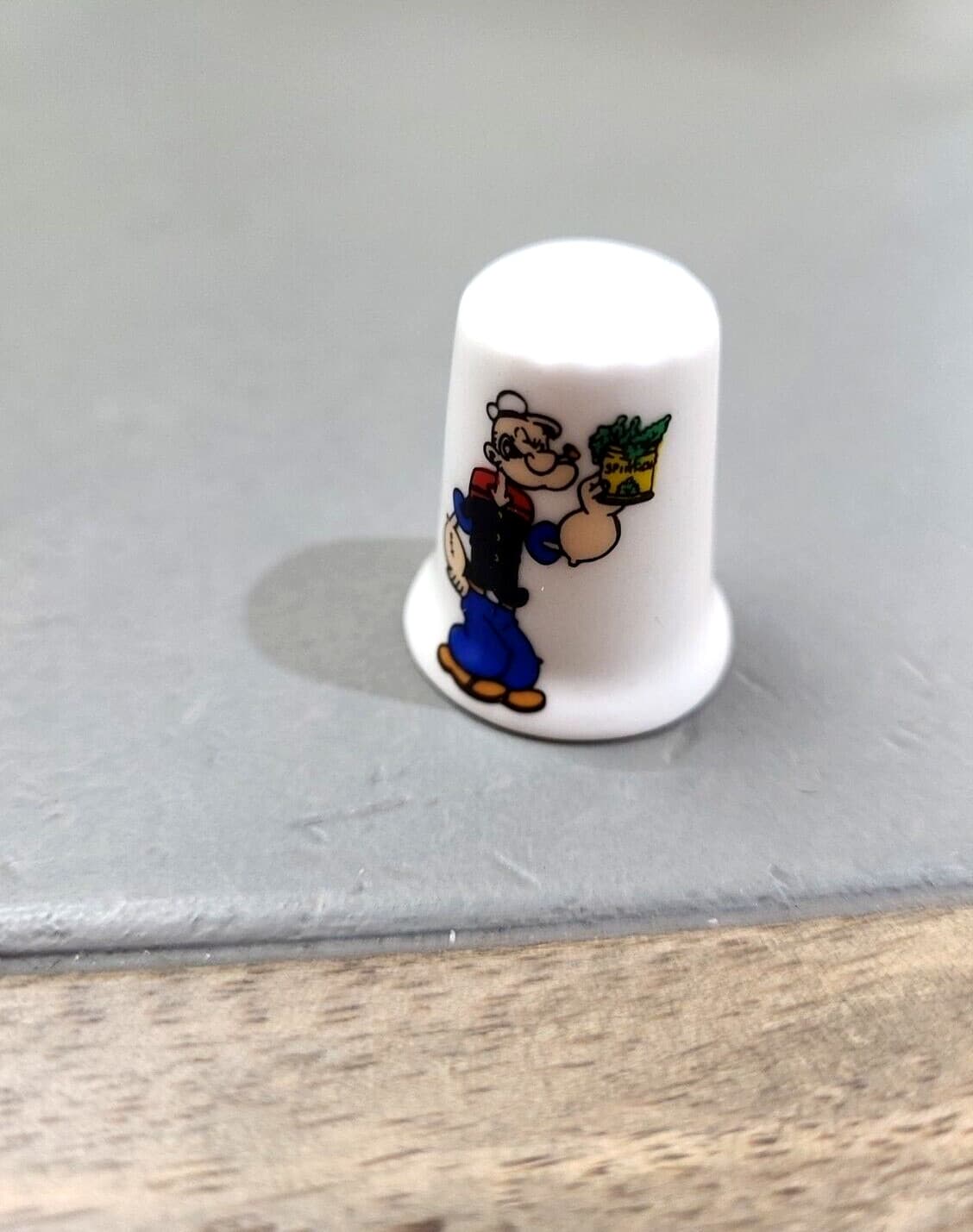 Collectable Popeye The Sailor Man Stoke-on-Trent Fine Bone China Thimble 3