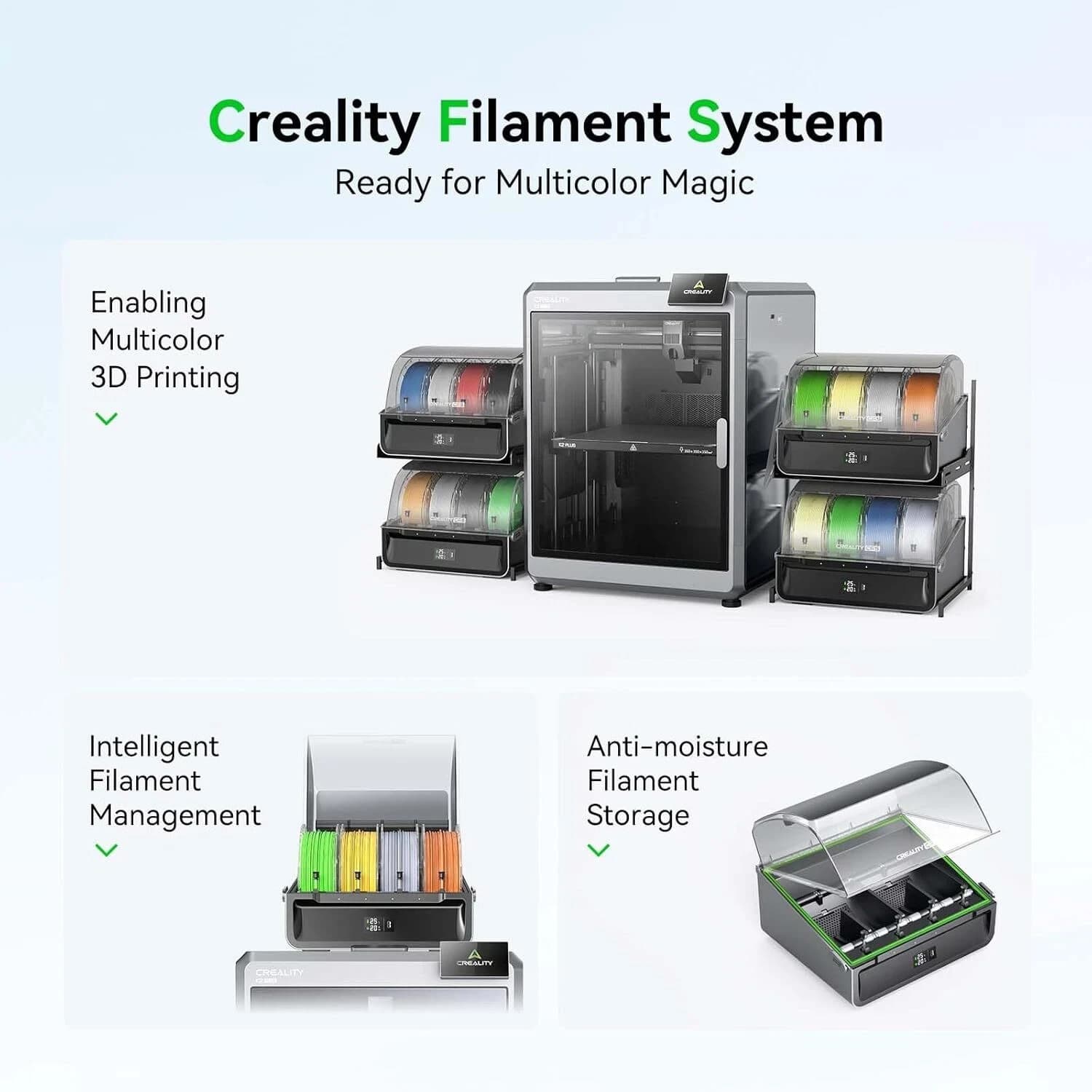 Creality CFS 3D Printer Multi Color Auto Filament System Auto Filament Switch 4