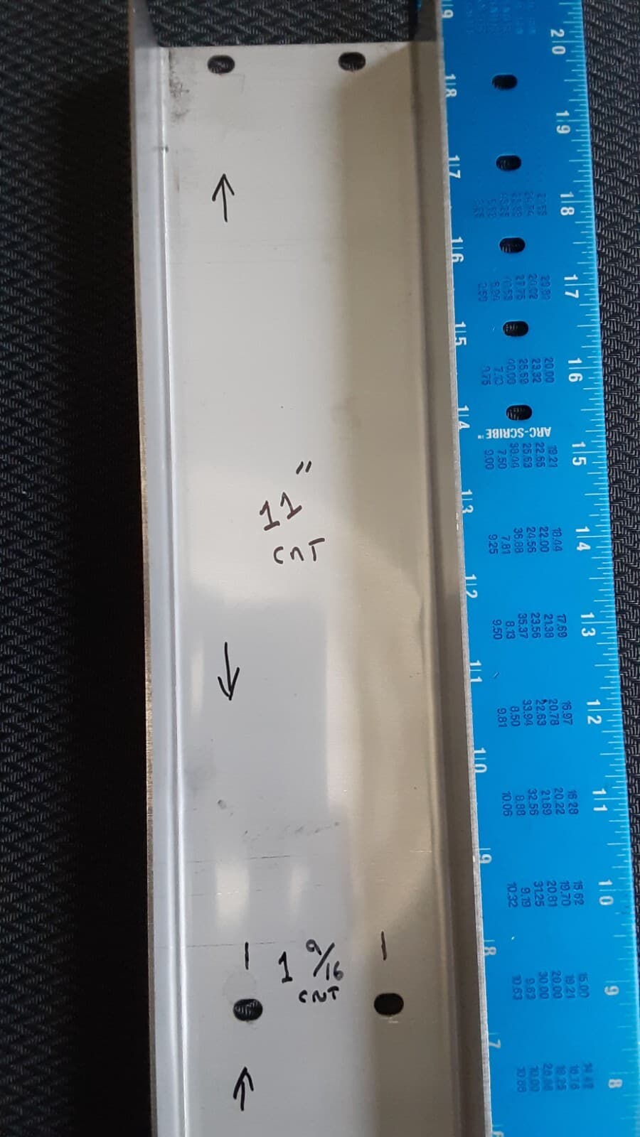 2 pcs Stainless Steel C Channel   18-9/16" L,  3" W,  1-5/8" Leg,  18 Gauge 304 4