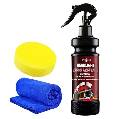 Headlight Cleaner Spray Headlight Restoration Removes Haze, Oxidation &  2