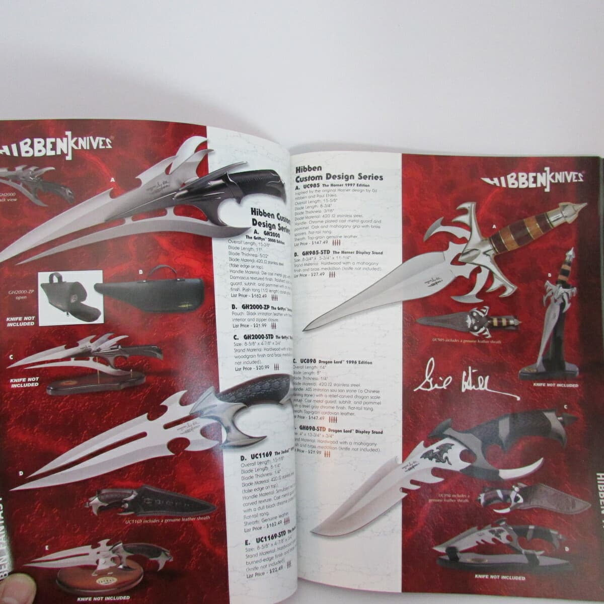 knife knives swords catalog 2001 cat #41 Hibben United 96 pgs many color photos 5