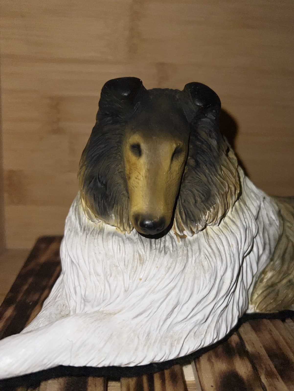 Vintage Sandicast Collie Dog Figurine Sculpture 4