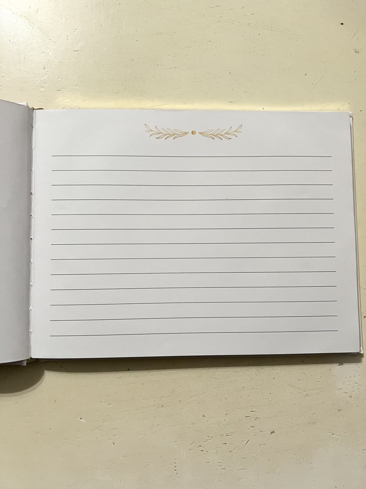 Lacunas Store Gold Leaf Guest Book Brand New! 5