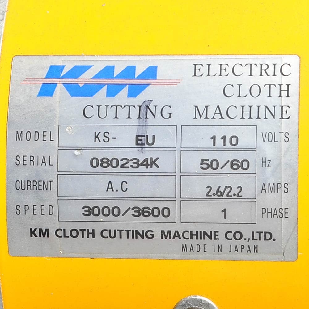 KM Cloth Cutting Machine KS-EU with USA 110V Power Plug Mostly-Working AS-IS 6