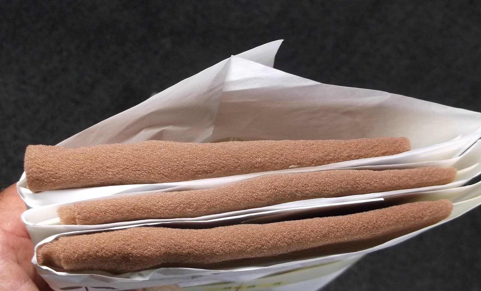 CLEAN VINTAGE BOX WITH 3 NEW GRANTS ISIS FAMOUS 500 STOCKINGS MEDIUM BEIGE 4