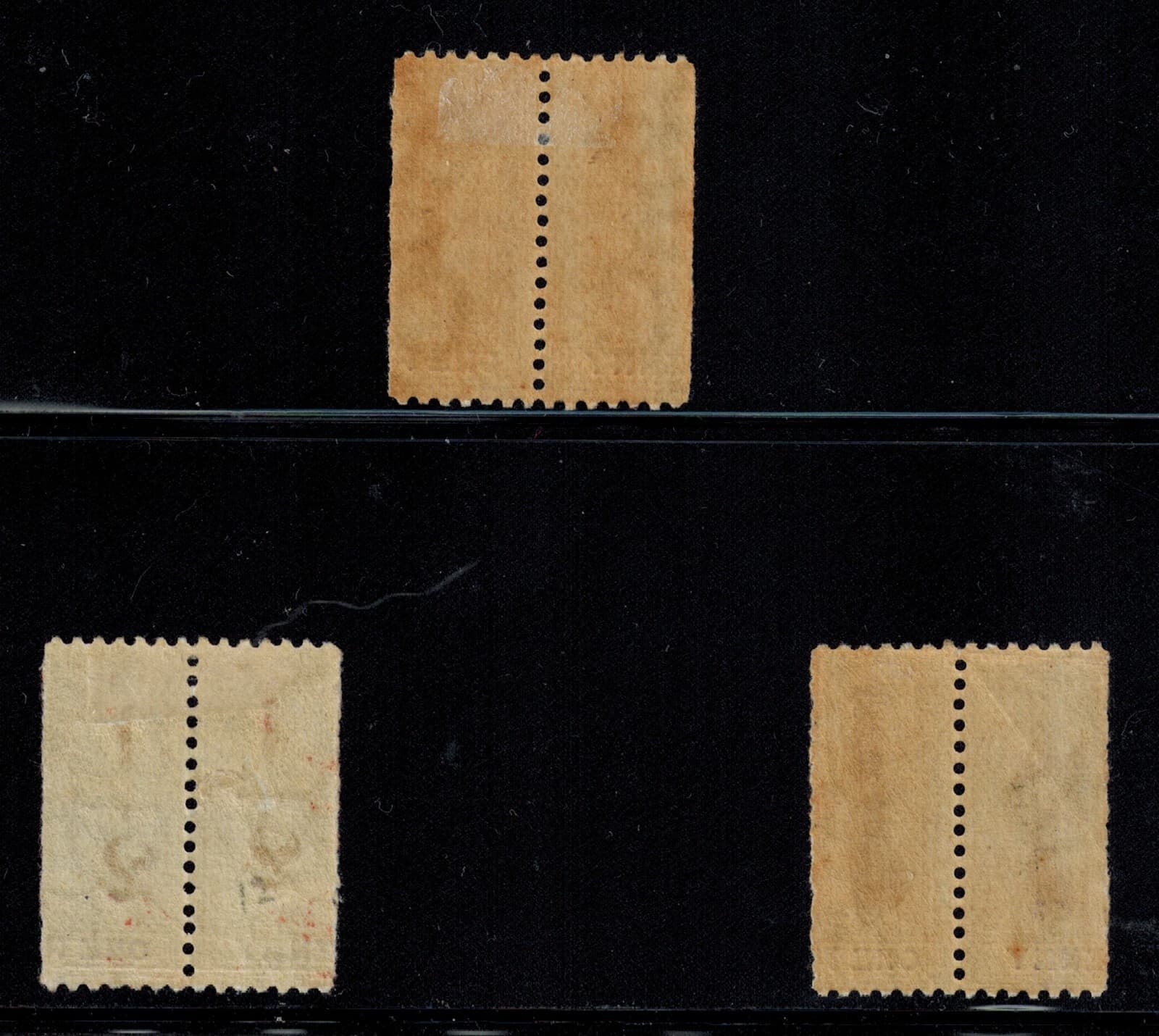 Dominica Print Pairs 1882-3 SG 10, 11, and 12 The 3 Types of 1/2d OVPTS MOG GEM 2