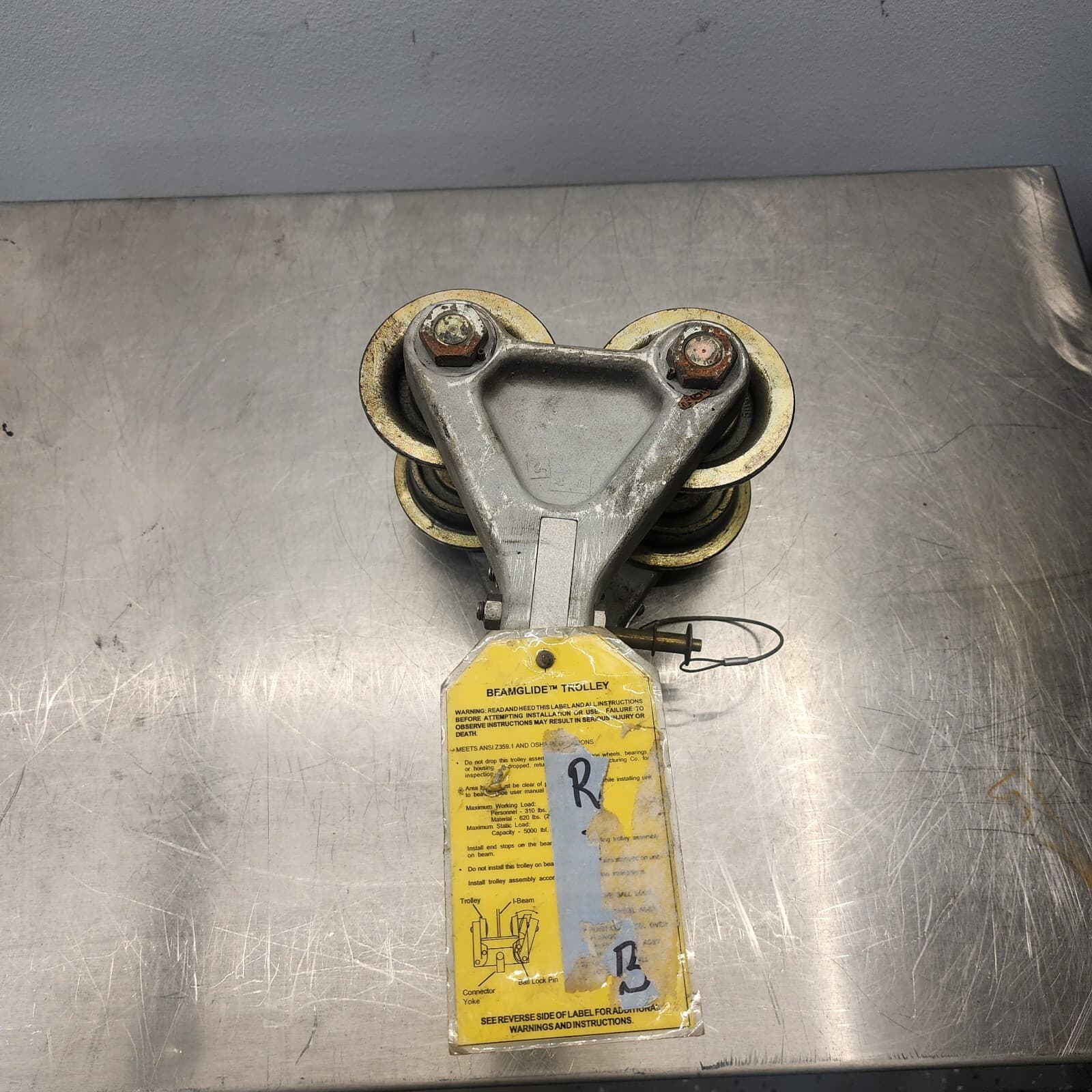 MSA ROSE Fall Arrest 4" Beamglide Trolley 506266 [B7S4] 6