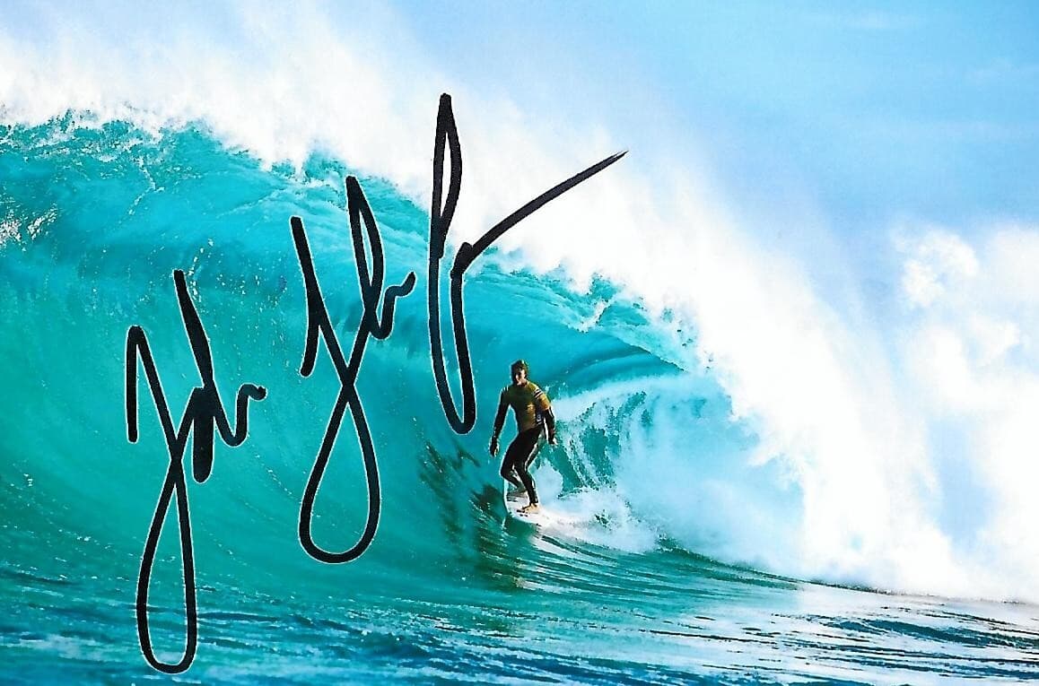 John Florence signed/auto 4x6 photo Surfing Legend "John John" RARE COA LOOK!