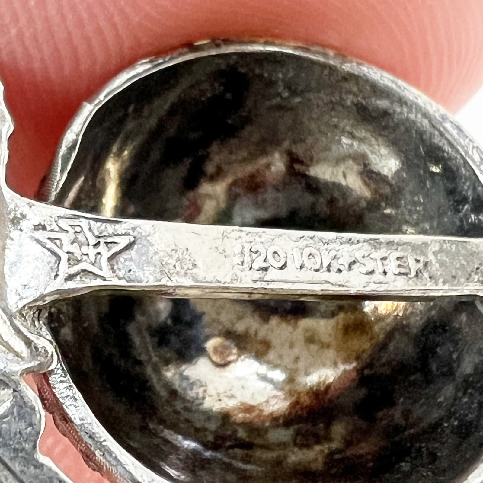 Sterling & Gold Filled WWII Vtg US Marine Officer Dress Pin Collar Insignia READ 6