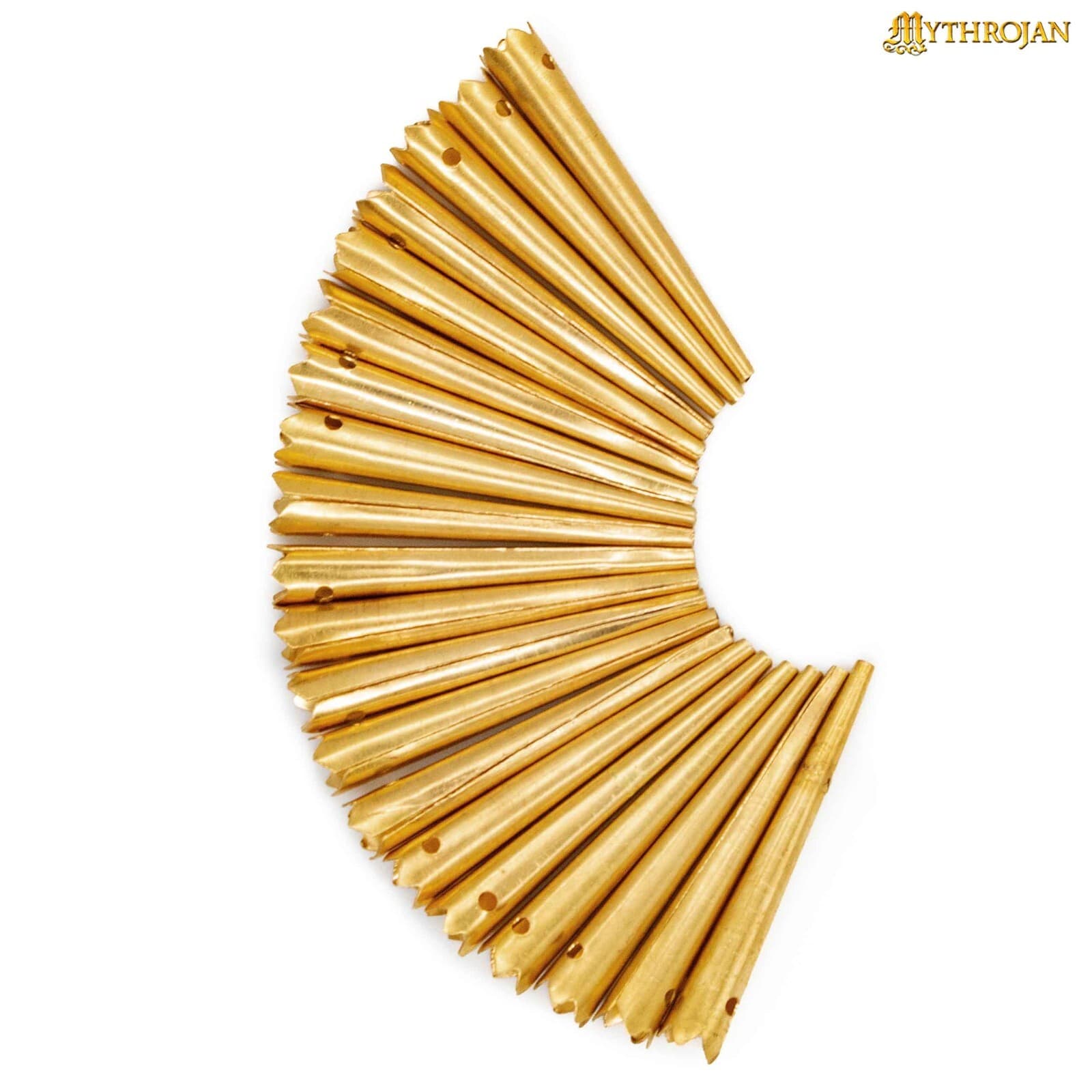 Brass Aiglets Medieval Viking Pure Solid Brass Chapes For Lacing Ends Set of 20 5