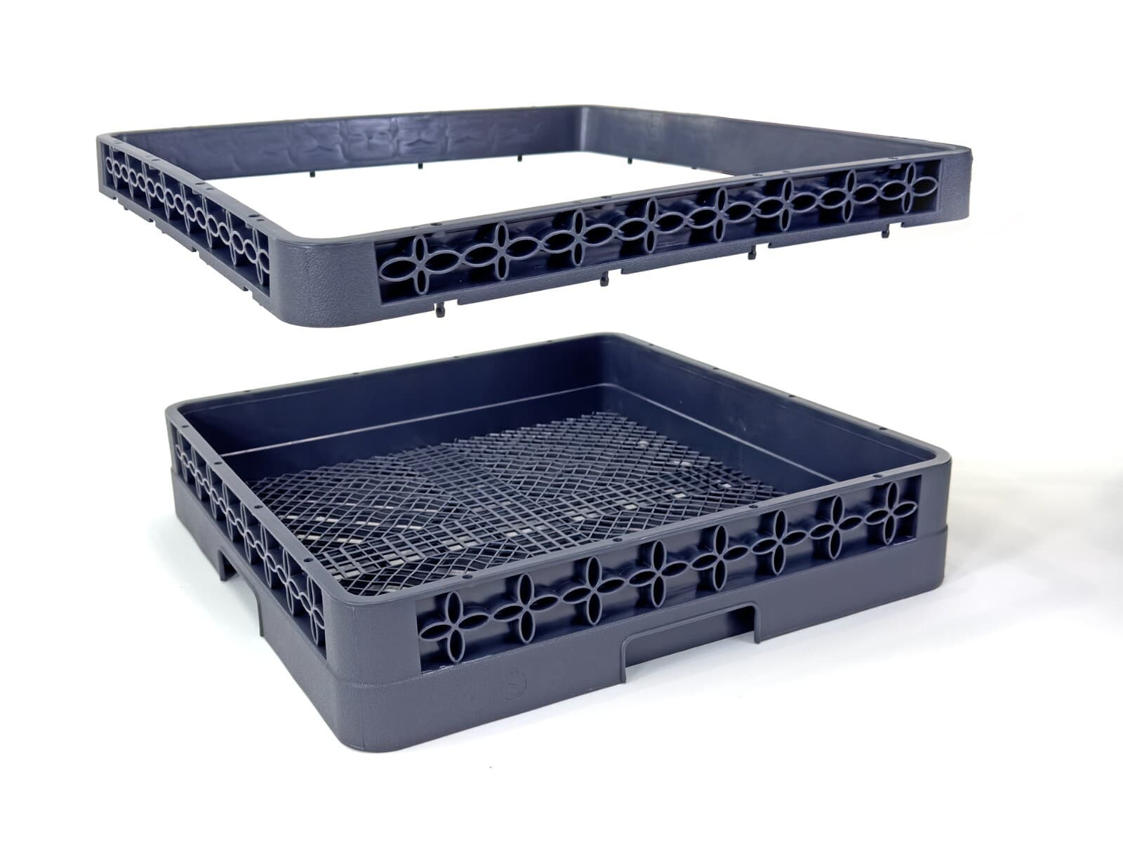 Full-Size Open Glass Rack Extender | Full-Size Combination | Gray (2 Pack) 4