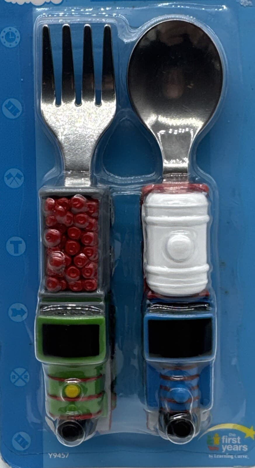Thomas & Friends Train Baby Spoon & Fork First Years Stainless Plastic RARE New 2