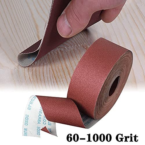 800 Grit Sandpaper Roll, 1 metre x 115 mm Aluminum Oxide Emery 1 Metre, Brown  4