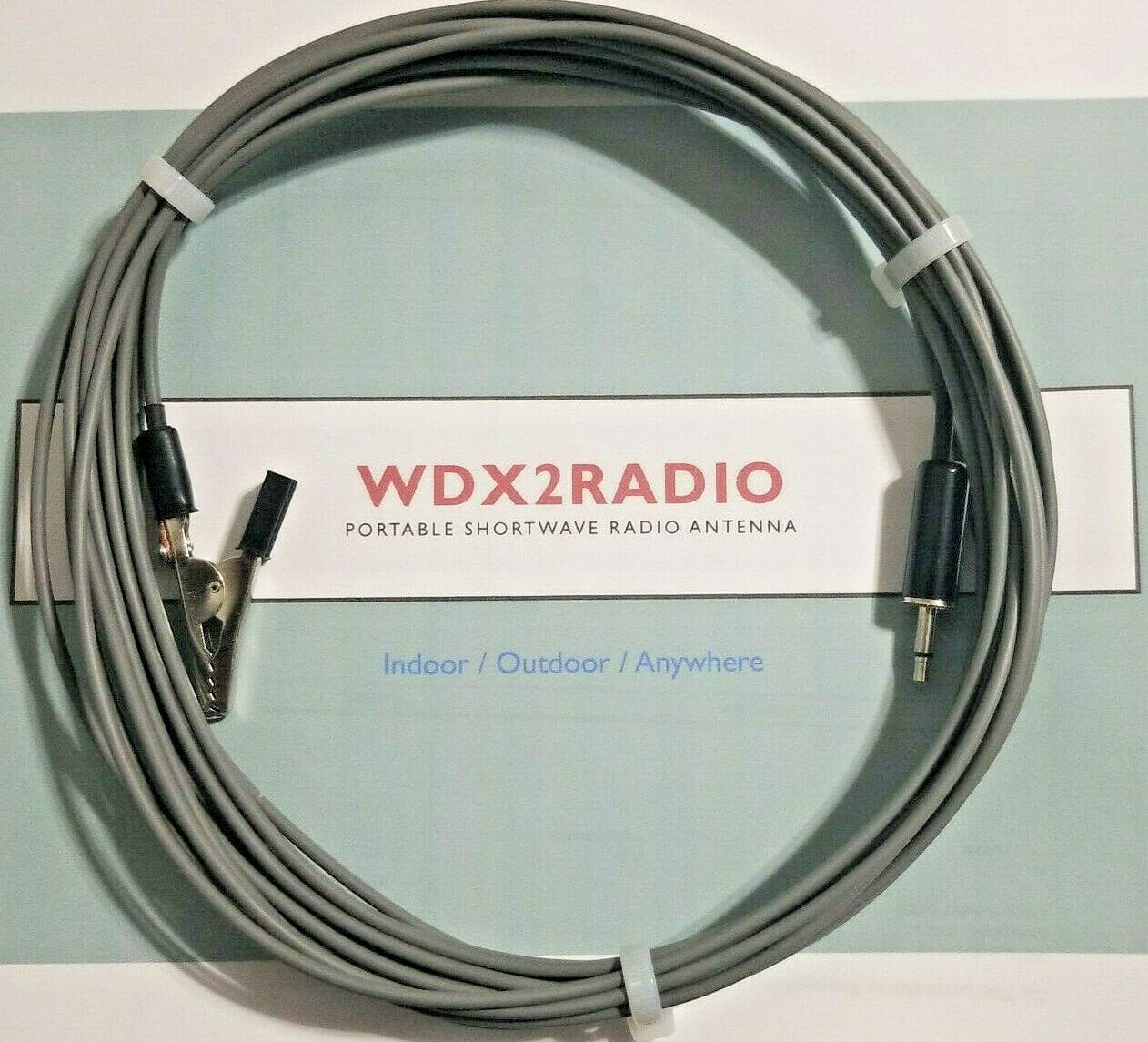 Shortwave & FM Antenna for Portable Shortwave & FM Radios EZ w/ 3.5mm & PL 259  