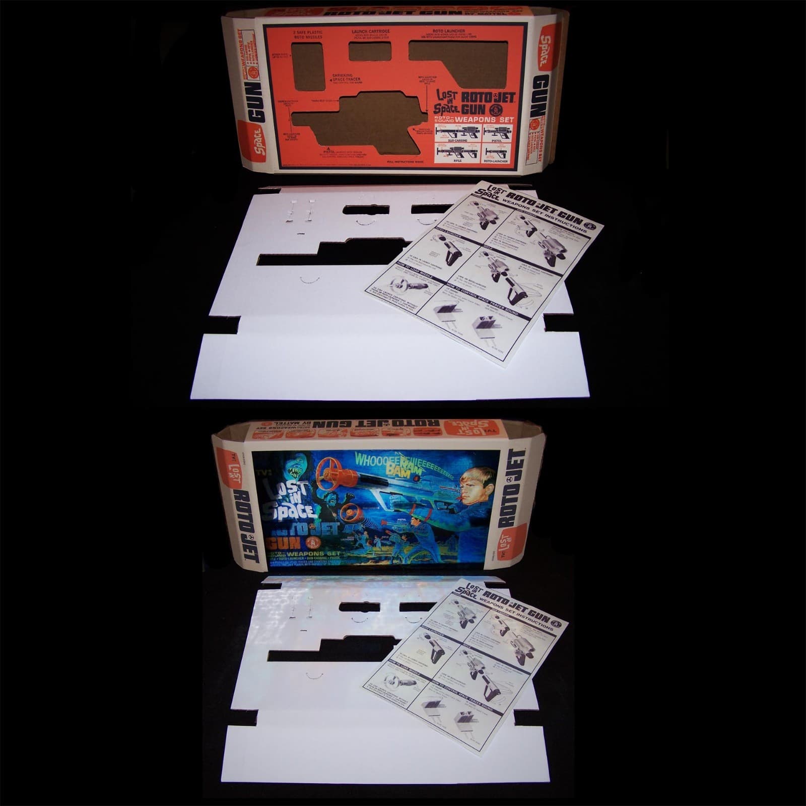 Lost in Space MATTEL ROTOJET GUN BOX REPRODUCTION Complete + inserts instruction 4