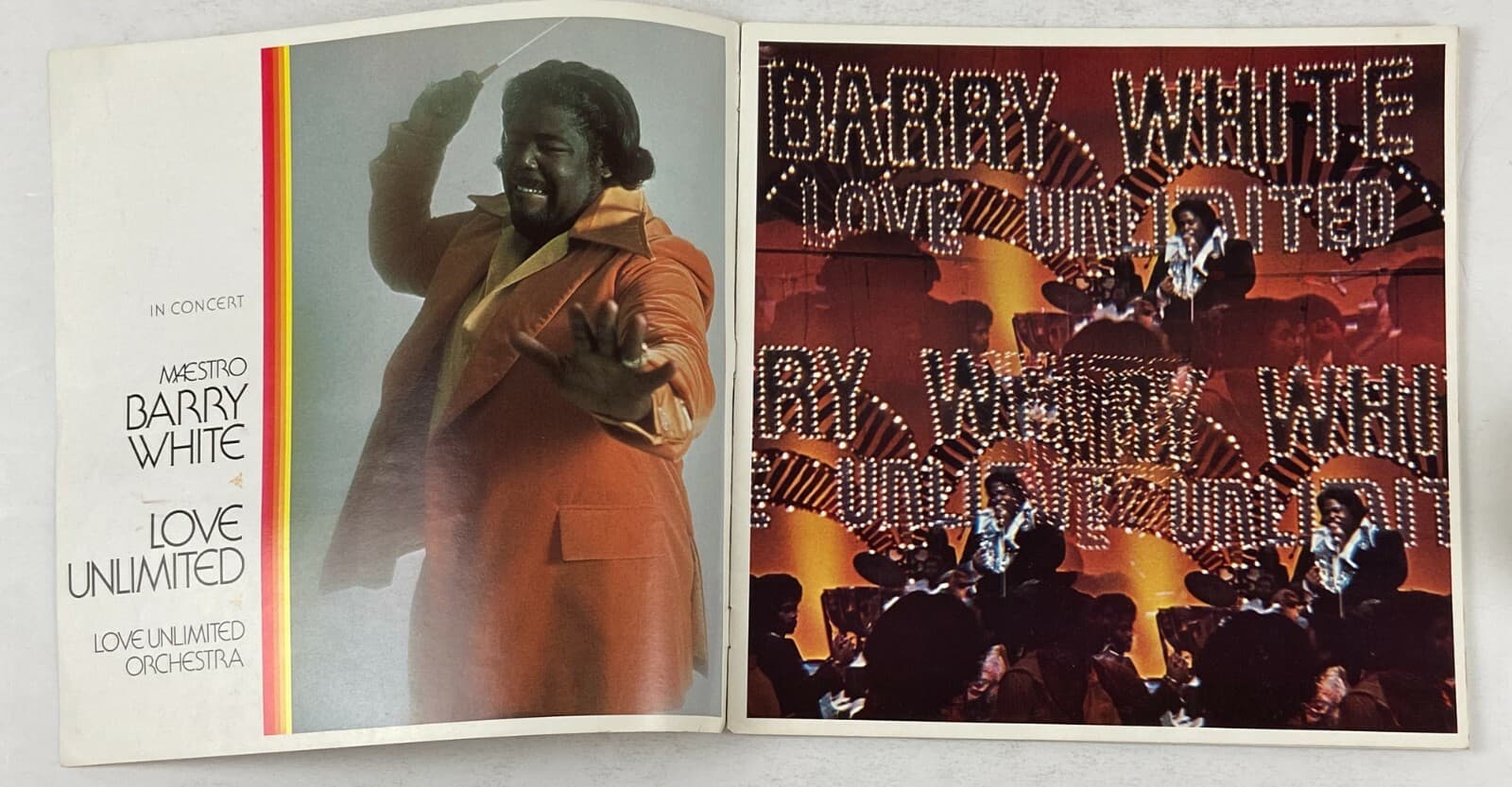 BARRY WHITE Concert Program Tourbook Unlimited R&B Soul Tour Book 2