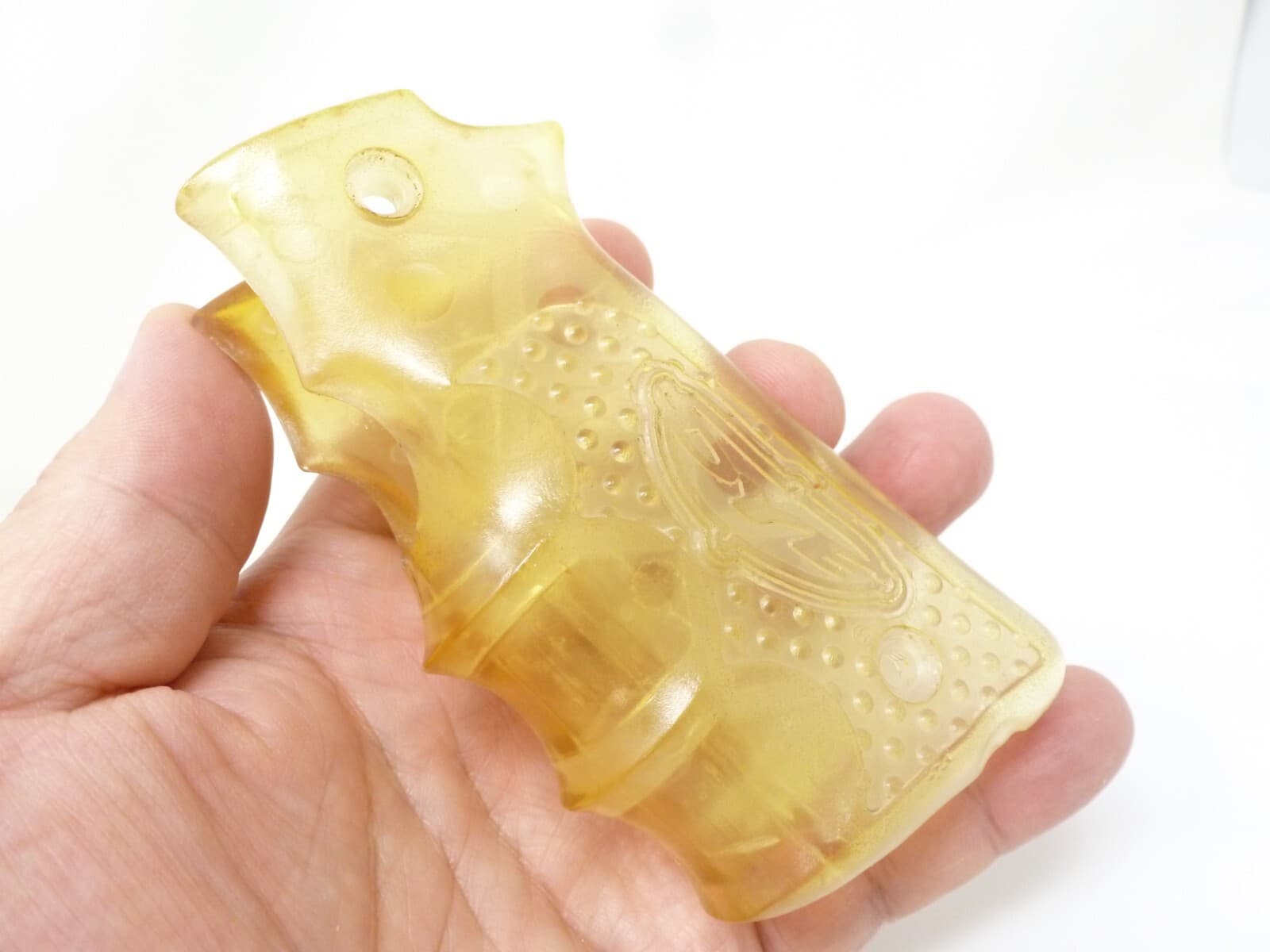 VINTAGE DYE CLEAR AMBER GRIPS 45 TRIGGER FRAME AUTOCOCKER SMART PARTS SHOCKER #1 5