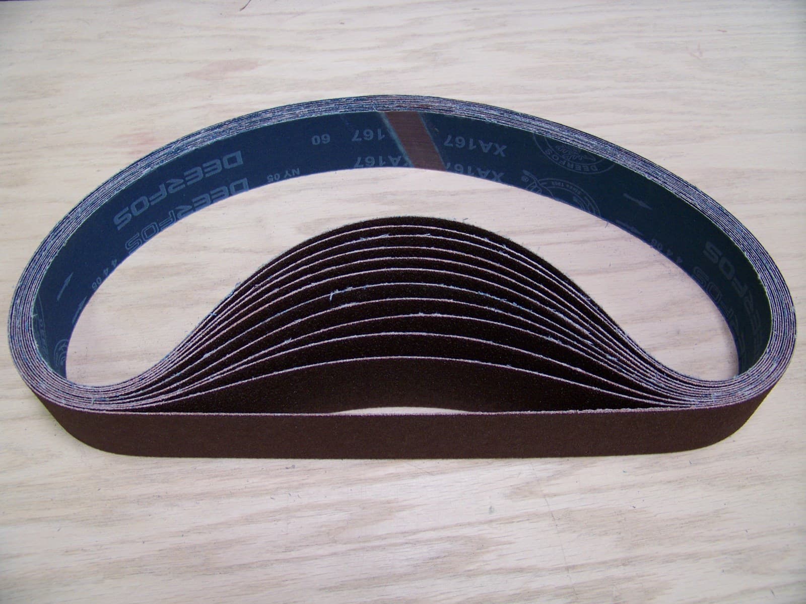 PREMIUM  A/O,  X-WEIGHT  SANDING  BELTS  2" X 48",  10 - PACK,  240-GRIT