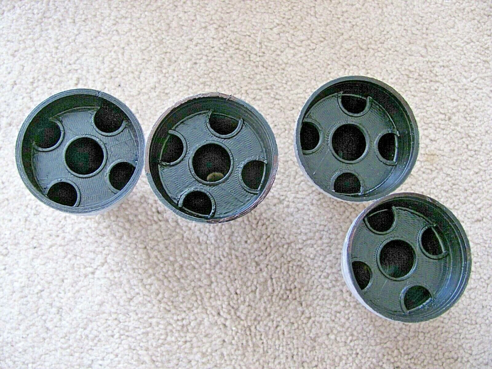 CUSTOM MADE & PAINTED (4) REAR ENGINE ROCKET BELLS SPACE 1999 Mattel Eagle 1  5