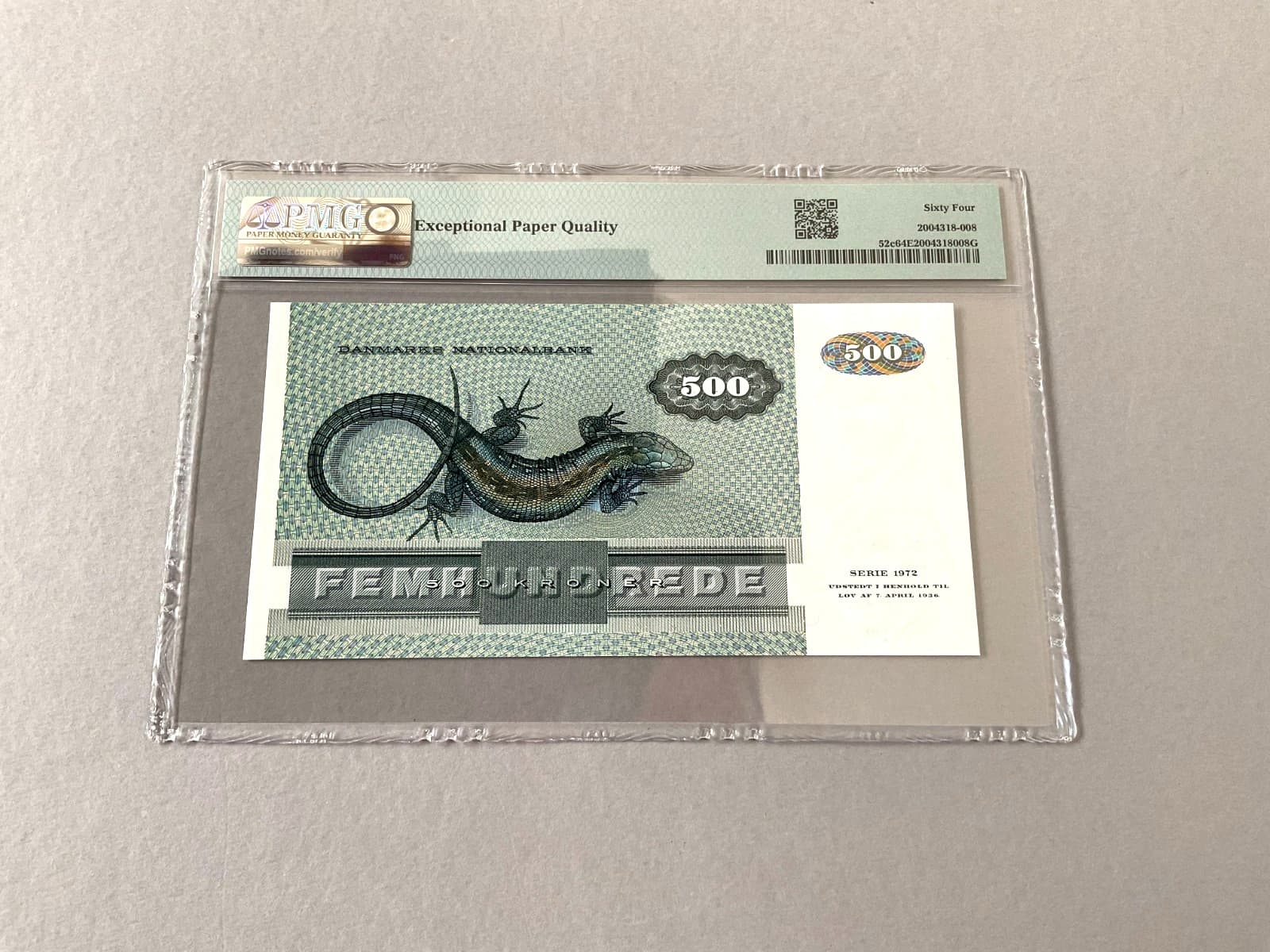 Denmark 500 Kroner P-52c 1980  PMG 64 EPQ 3