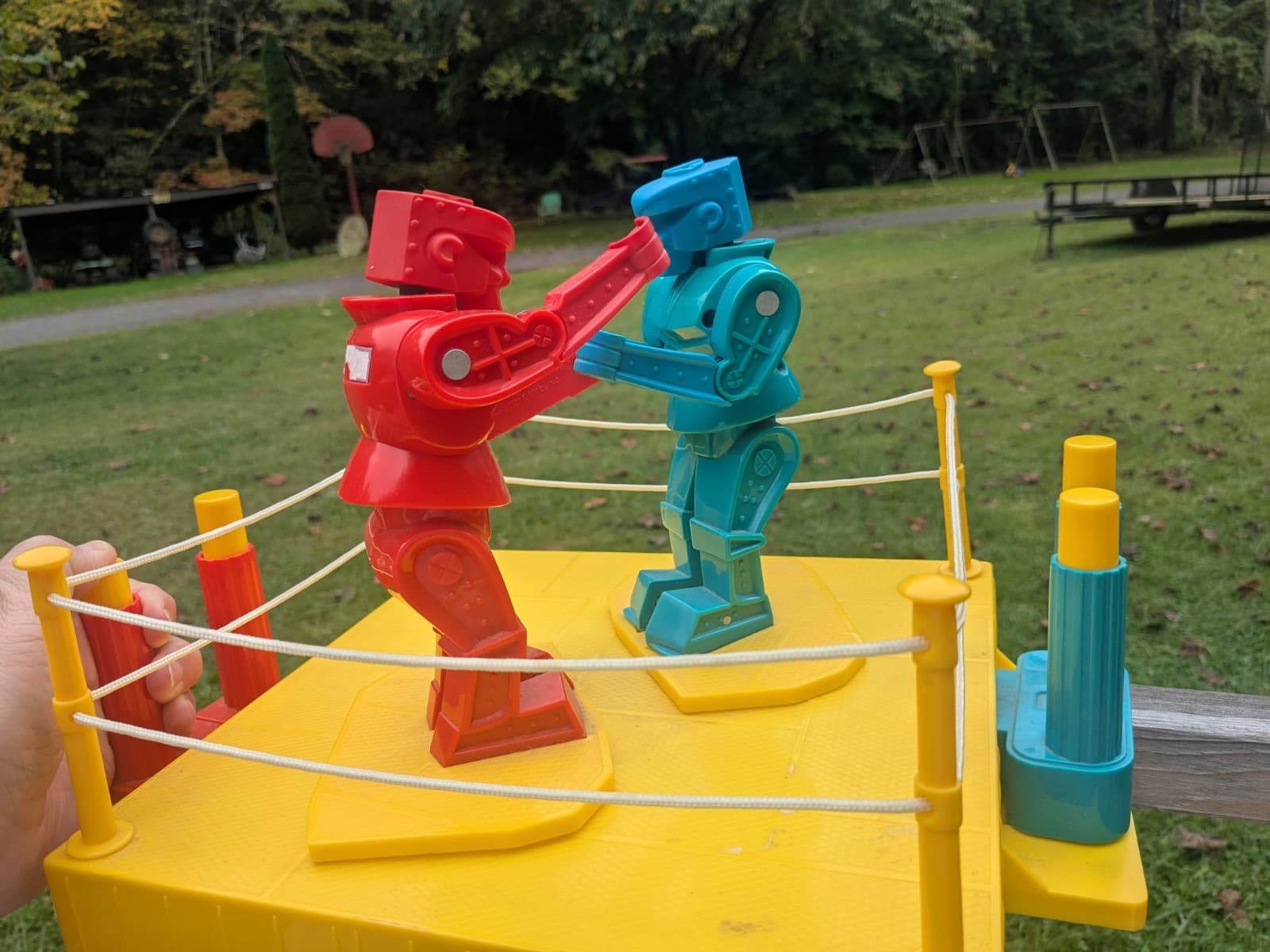 Vintage 2001 Mattel Rock'Em Sock'Em Robots Boxing Toy WORKING Large Version  4