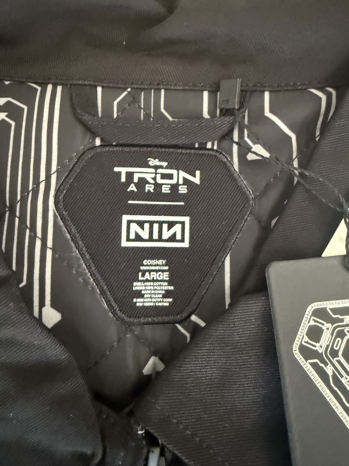 Nine Inch Nails Tron: Ares Patch Embroidery Jacket Hot Topic Large RARE  2